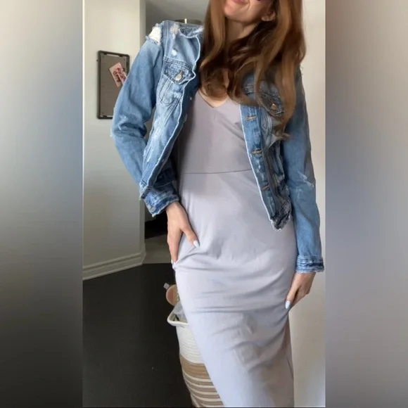 Distressed denim jacket - Picture 14 of 14